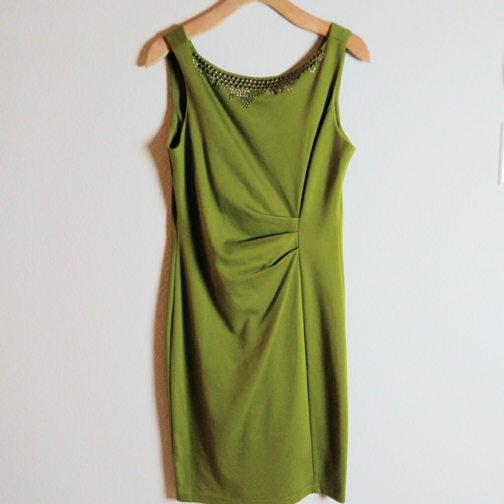 Jonathan Martin Avocado Green Dress SZ 10